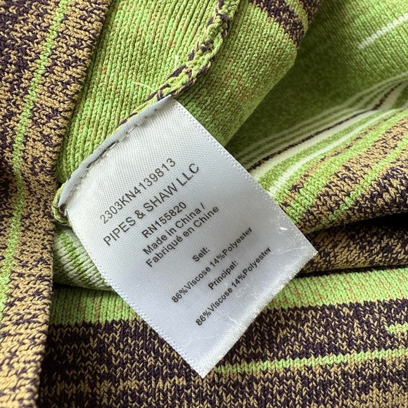 Veronica Beard Kante Knit Green and Brown Dress - Picture 5 of 7